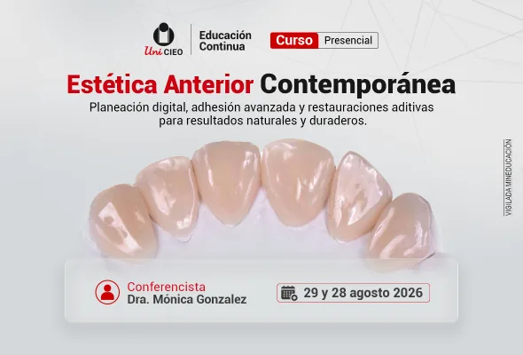 Estética Anterior Contemporánea: Planeación digital, adhesión avanzada y restauraciones aditivas para resultados naturales y duraderos