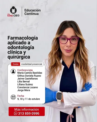 Farmacología aplicada a odontología clínica y quirúrgica