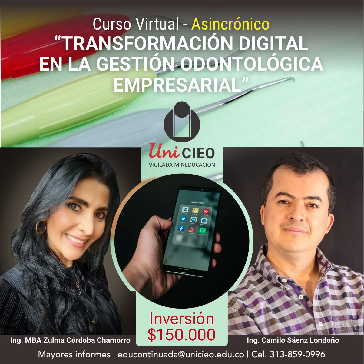 Curso Virtual - Transformación digital en la gestión odontológica empresarial