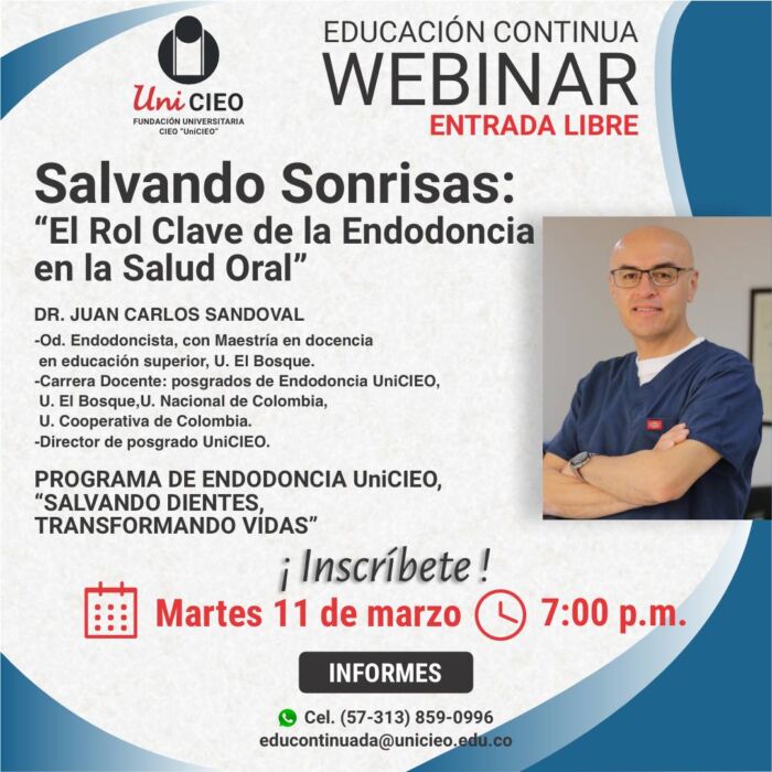 Webinar - Salvando Sonrisas: “El Rol Clave de la Endodoncia en la Salud Oral”