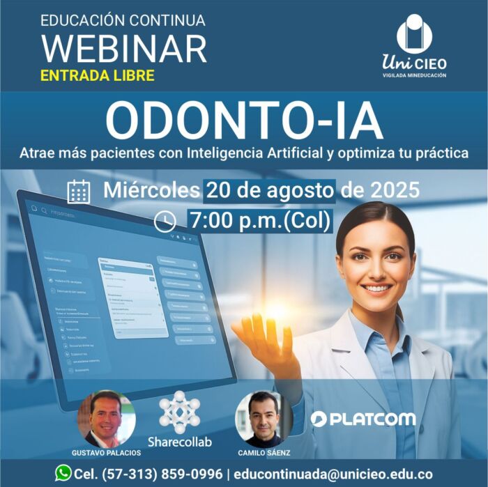 Webinar - ODONTO-IA - Atrae más pacientes con Inteligencia Artificial y optimiza tu práctica