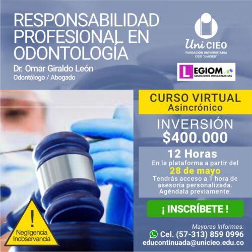 Curso virtual - Responsabilidad Profesional en Odontología