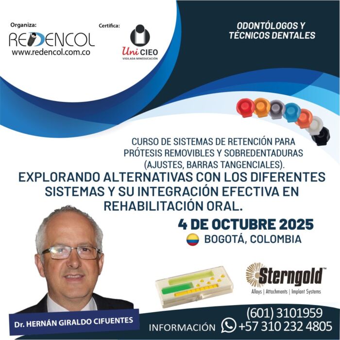 Curso de Sistemas de Retención para Prótesis Removibles y Sobredentaduras