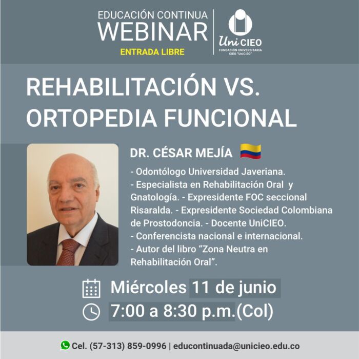Webinar - Rehabilitación vs. Ortopedia funcional