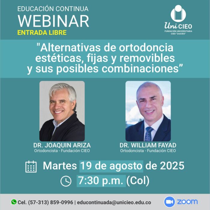 Webinar - Alternativas de ortodoncia estéticas, fijas y removibles y sus posibles combinaciones